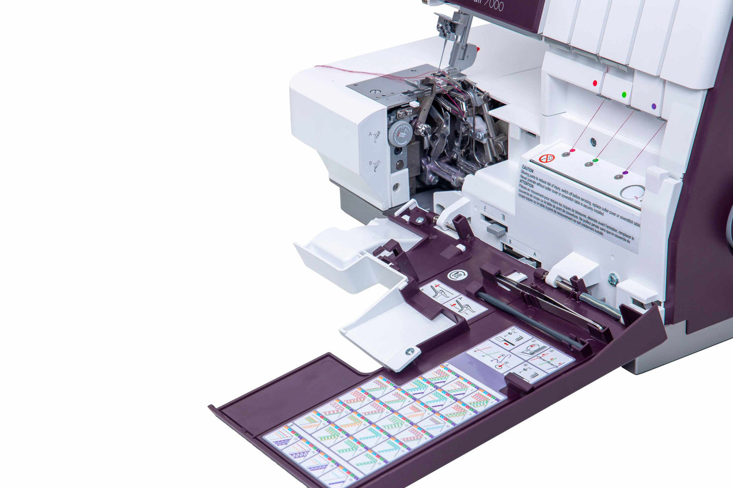 Pfaff Admire Air 7000 Serger Purple Coverlock Machine