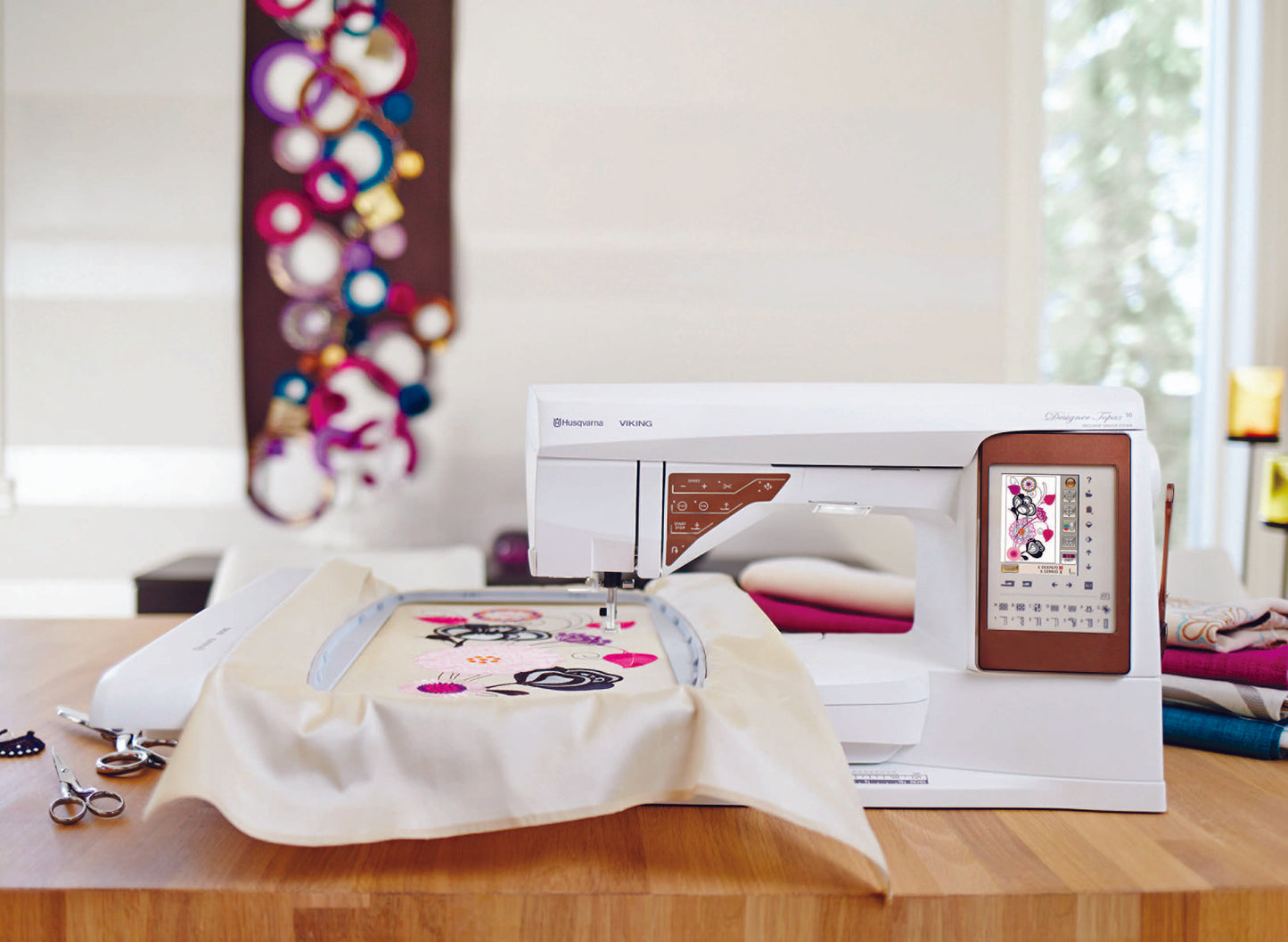 HUSQVARNA® VIKING® DESIGNER TOPAZ™ 50 Sewing & Embroidery Machine