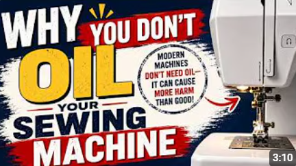 Why You Don't Oil Your Machine