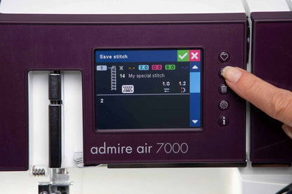 Pfaff Admire Air 7000 Serger Purple Coverlock Machine